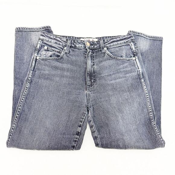 AMO High Rise Stix Crop Washed Black Denim Jeans Charcoal Size 30 - Picture 4 of 9